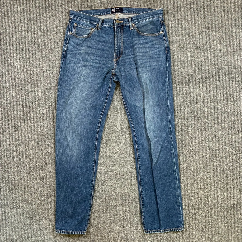GAP For Good Mens Straight‎ Jeans Size 34x32 Blue Denim Cotton Mid Rise
